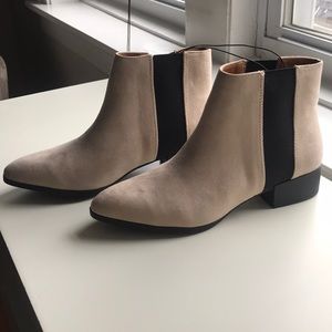 H&M Faux Suede Chelsea Booties